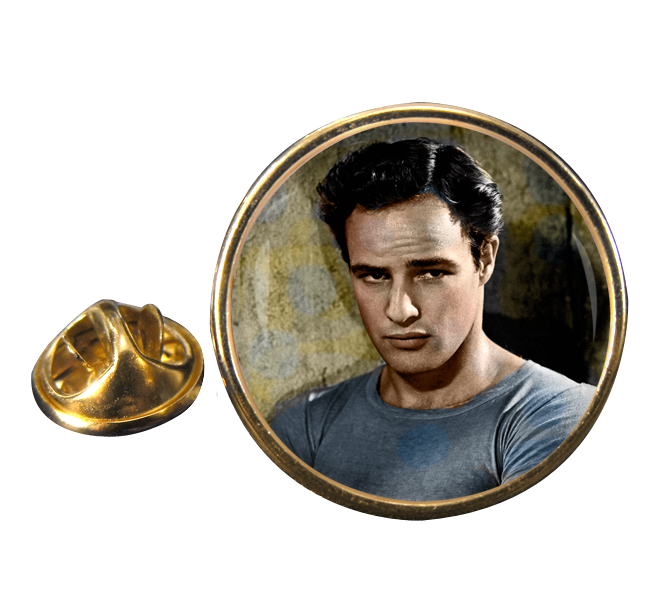 Marlon Brando Round Pin Badge