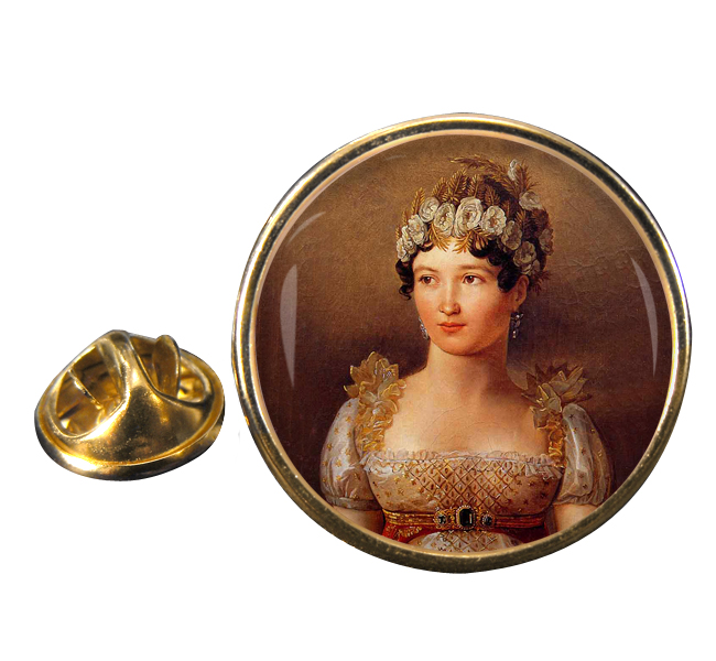 Caroline Bonaparte Round Pin Badge