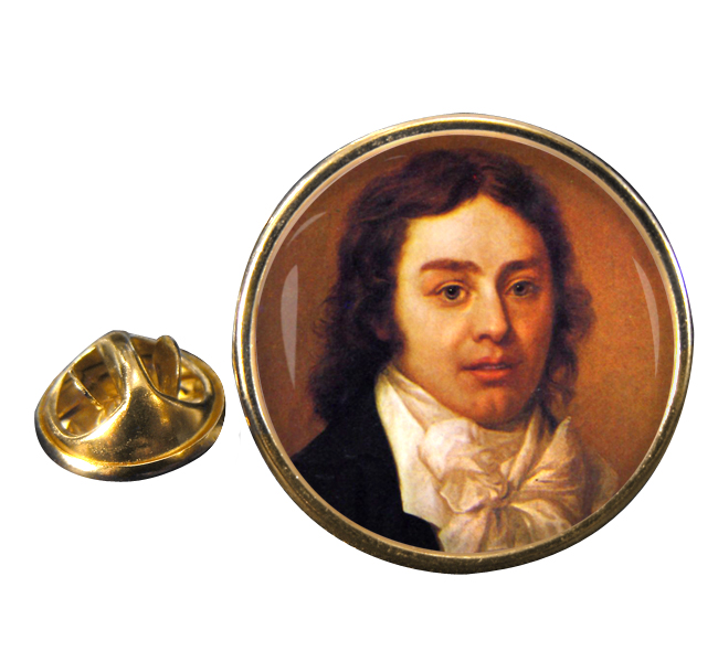 Samuel Coleridge Round Pin Badge