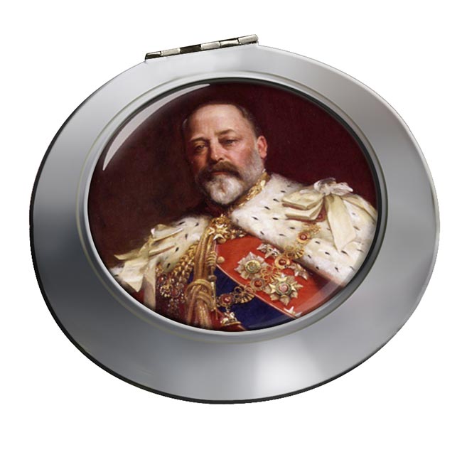 King Edward VII of Great Britain Chrome Mirror