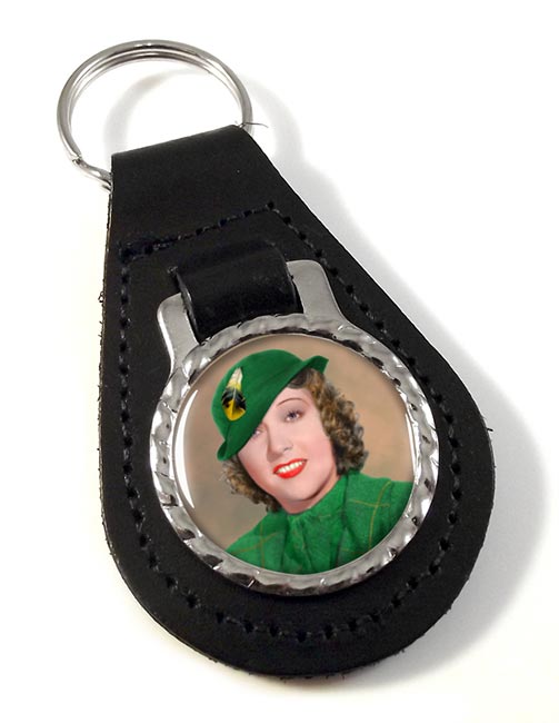 Ethel Merman Leather Key Fob