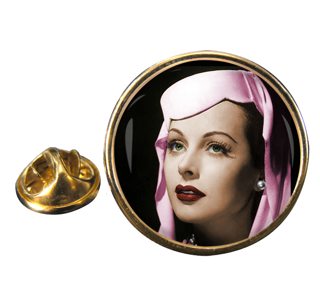 Hedy Lemar Round Pin Badge