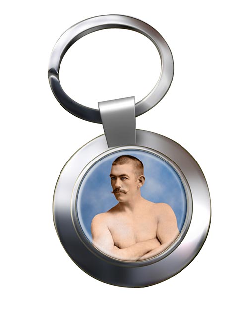 John L. Sullivan Chrome Key Ring