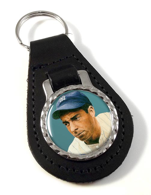 Joe DiMaggio Leather Key Fob