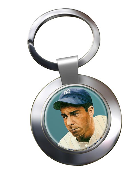 Joe DiMaggio Chrome Key Ring