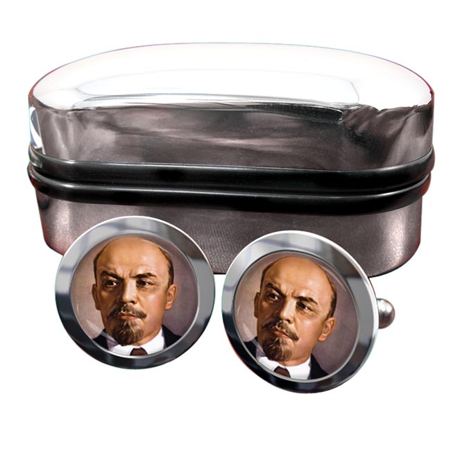 Vladimir Lenin Round Cufflinks