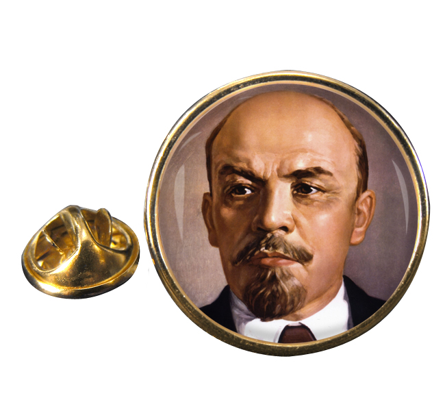 Vladimir Lenin Round Pin Badge