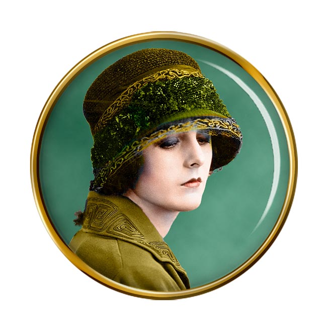 Mary Astor Pin Badge
