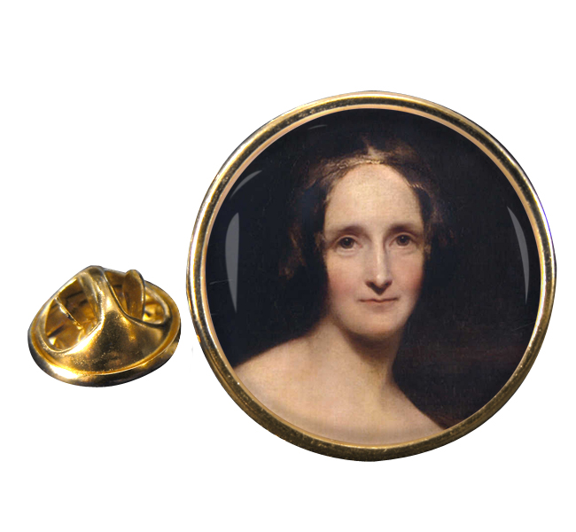Mary Shelley Round Pin Badge