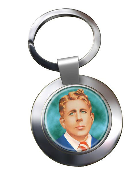 Rudy Vallee Chrome Key Ring
