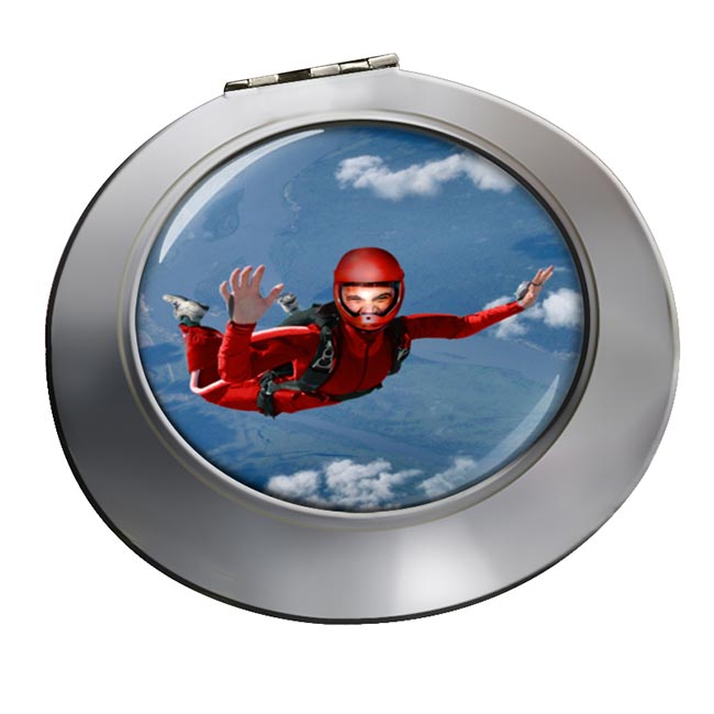 Skydiving Chrome Mirror