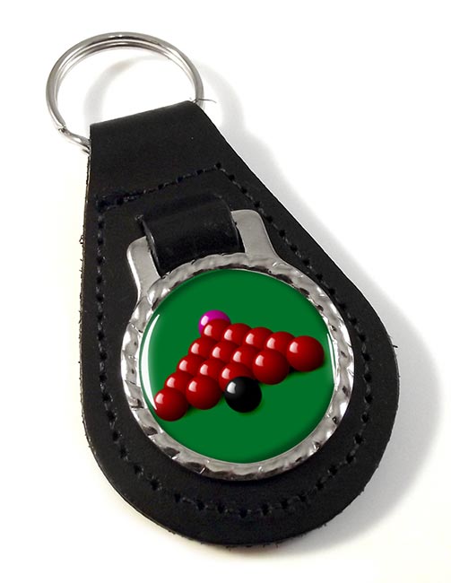 Snooker Leather Key Fob