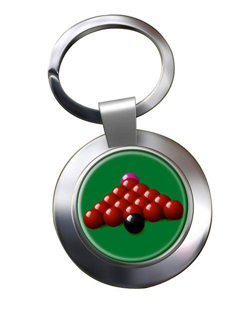 Snooker Chrome Key Ring