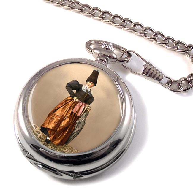 Tyrolean National Costume Pocket Watch