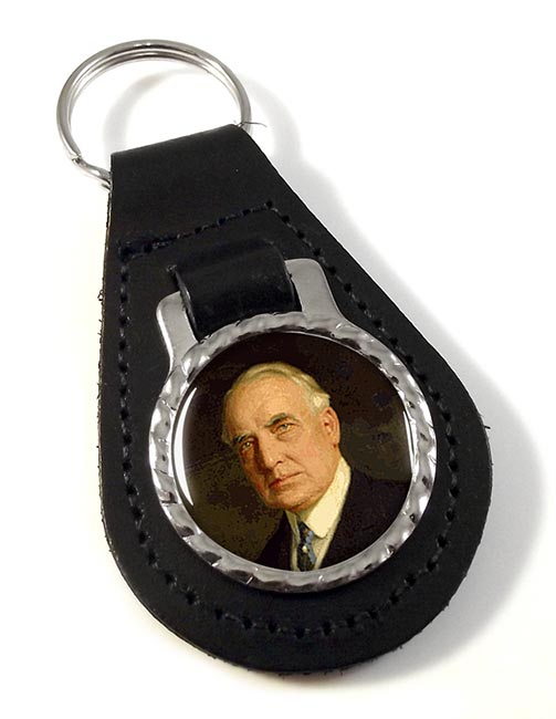 President Warren Harding Leather Key Fob