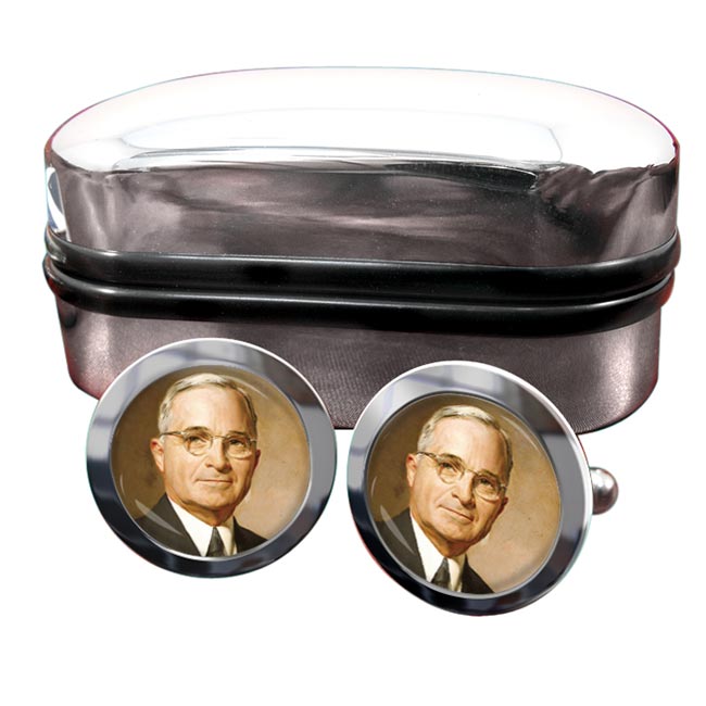 President Harry Truman Round Cufflinks