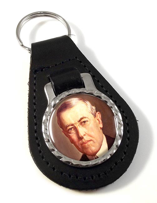 President Woodrow Wilson Leather Key Fob