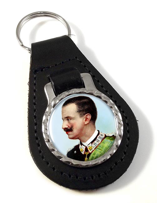 Victor Emmanuel III Leather Key Fob