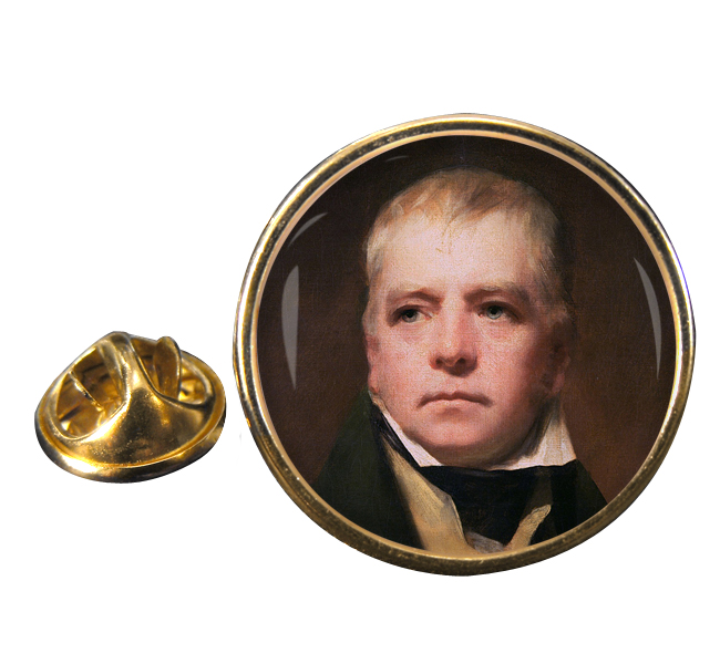 Walter Scott Round Pin Badge