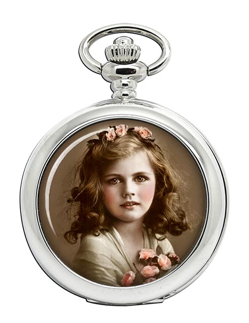 Young Victorian Girl Pocket Watch