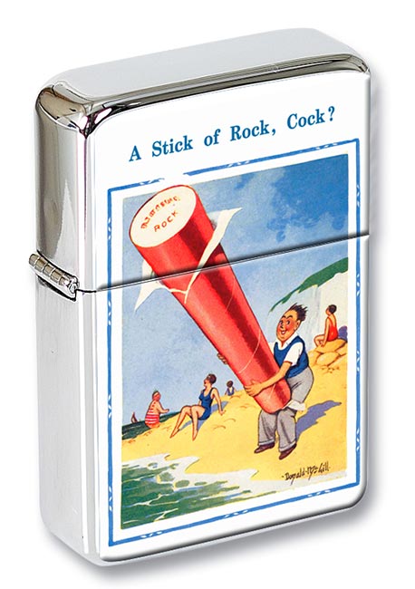 Stick of Rock Saucy Postcard Flip Top Lighter