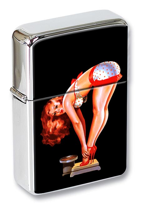 Vintage Pin-up Girl Flip Top Lighter