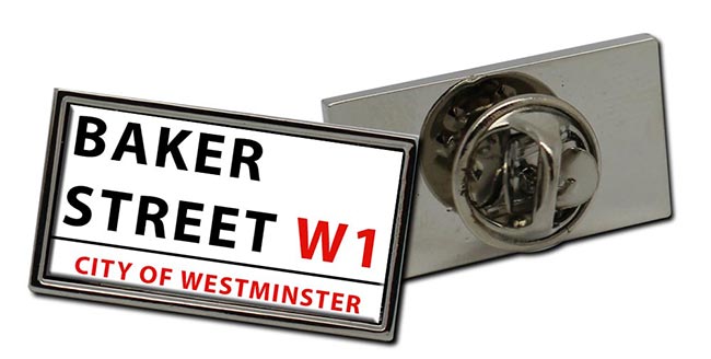 Baker Street Rectangle Pin Badge