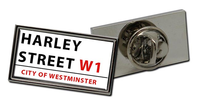 Harley Street Rectangle Pin Badge