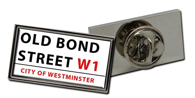 Old Bond Street Rectangle Pin Badge