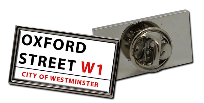 Oxford Street Rectangle Pin Badge