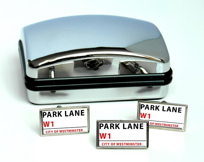 Park Lane Rectangle Cufflink and Tie Pin Set