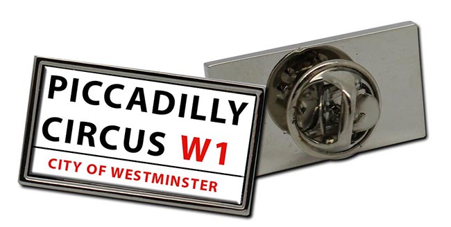 Piccadilly Circus Rectangle Pin Badge