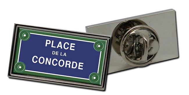 Place de la Concorde Rectangle Pin Badge