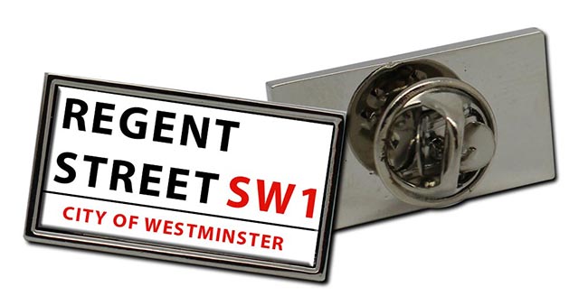 Regent Street Rectangle Pin Badge