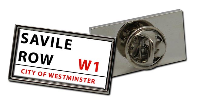 Savile Row Rectangle Pin Badge