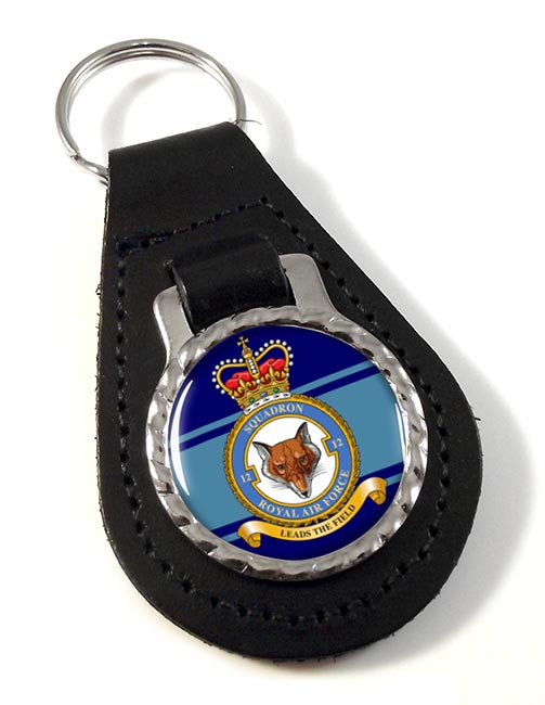 No. 12 Squadron (Royal Air Force) Leather Key Fob