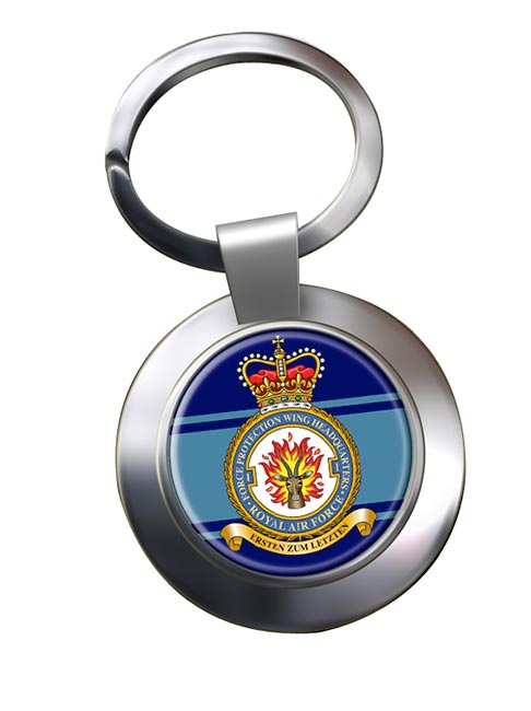No. 2 Force Protection Wing (Royal Air Force) Chrome Key Ring