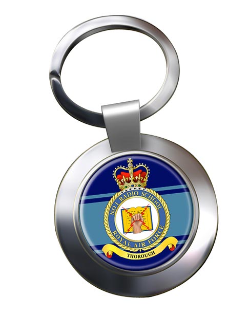 No. 1 Radio School (Royal Air Force) Chrome Key Ring