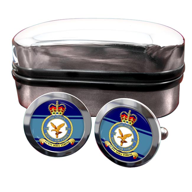 No. 216 Squadron (Royal Air Force) Round Cufflinks