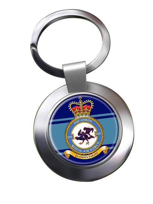 No. 24 Squadron (Royal Air Force) Chrome Key Ring