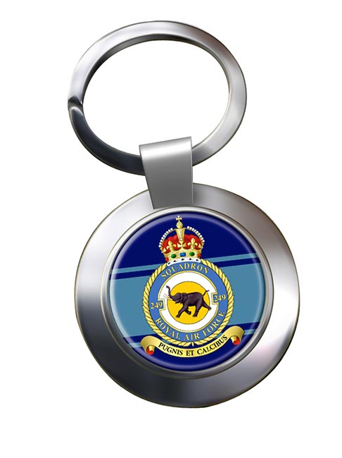 No. 249 Squadron (Royal Air Force) Chrome Key Ring