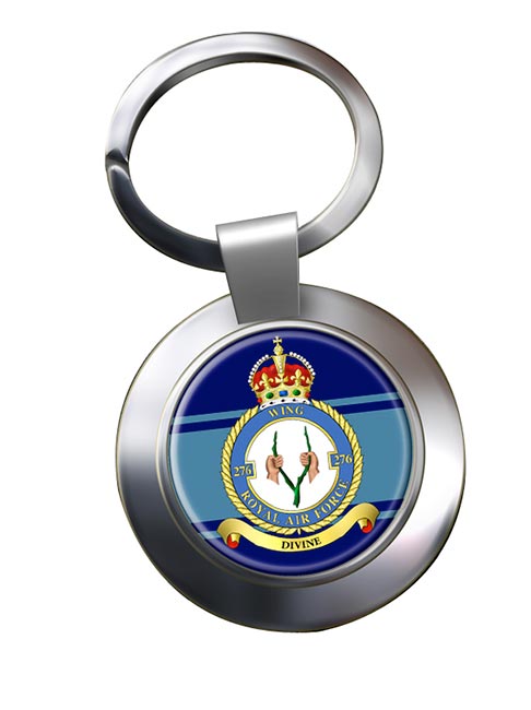 No. 276 Wing Headquarters (Royal Air Force) Chrome Key Ring