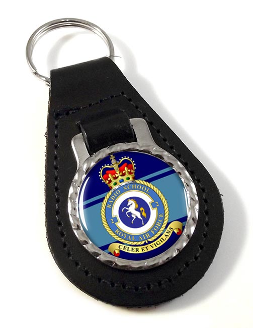 No. 2 Radio School (Yatesbury) (Royal Air Force) Leather Key Fob