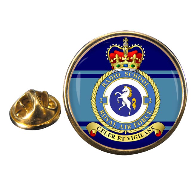 No. 2 Radio School (Yatesbury) (Royal Air Force) Round Pin Badge