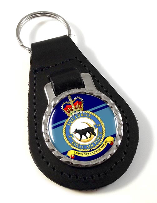 No. 34 Squadron (Royal Air Force) Leather Key Fob