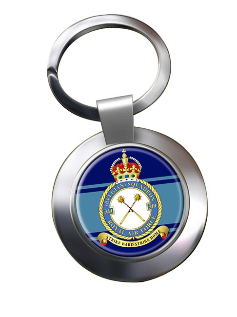 No. 349 Belgian Squadron (Royal Air Force) Chrome Key Ring