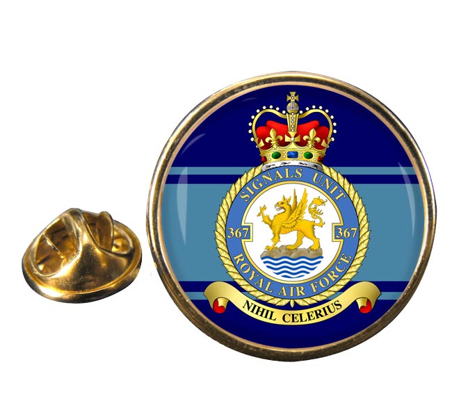 No. 367 Signals Unit (Royal Air Force) Round Pin Badge