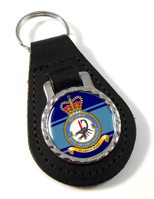 Royal Air Force Regiment No. 3 Leather Key Fob