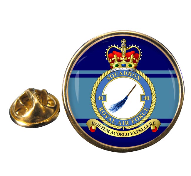 No. 40 Squadron (Royal Air Force) Round Pin Badge