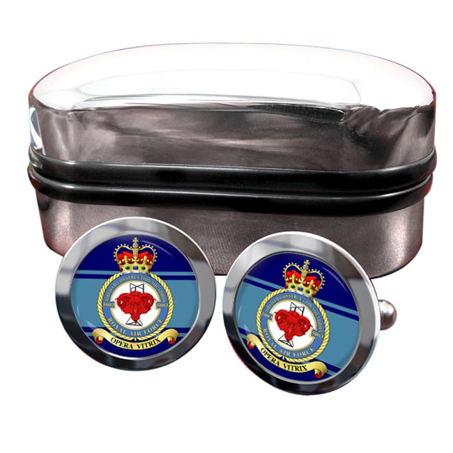 No. 5003 Airfield Construction Squadron (Royal Air Force) Round Cufflinks